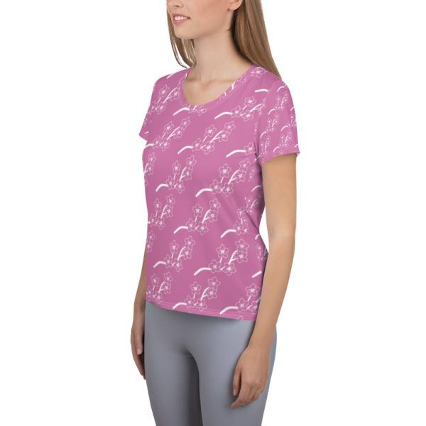 Blossoms Women's Athletic T-shirt - Image 4