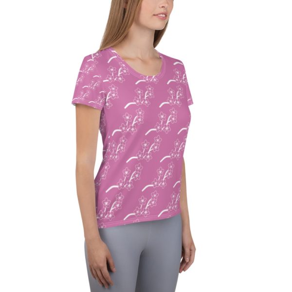 Blossoms Women's Athletic T-shirt - Image 3