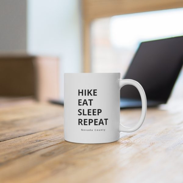 Hike Repeat White Ceramic Mug - Image 4