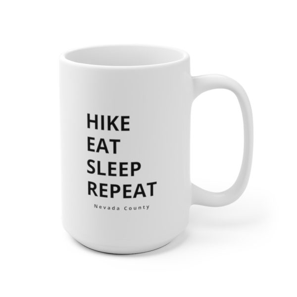 Hike Repeat White Ceramic Mug - Image 6