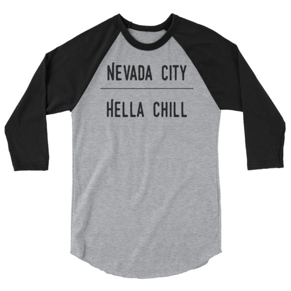 Baseball T-shirt | Nevada City Hella Chill - Image 5