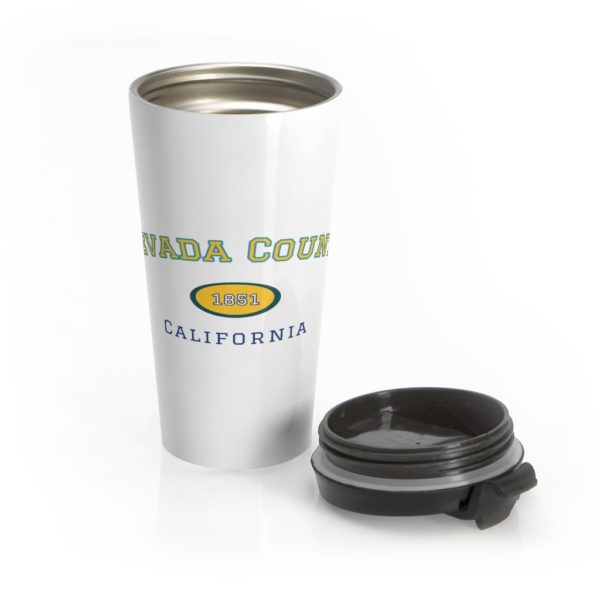 Yellow Est 1851 Stainless Steel Travel Mug