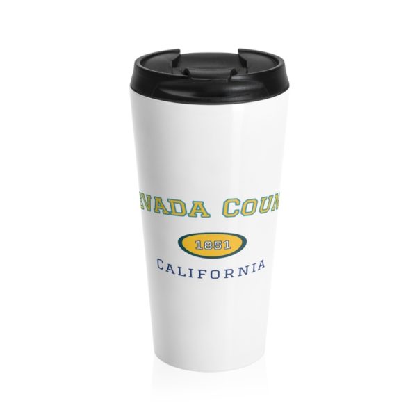 Yellow Est 1851 Stainless Steel Travel Mug - Image 2
