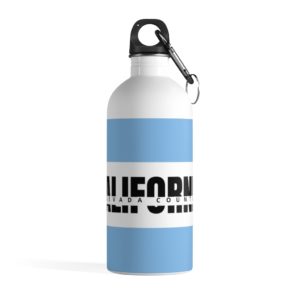 NC CA Blue Stainless Steel Water Bottle