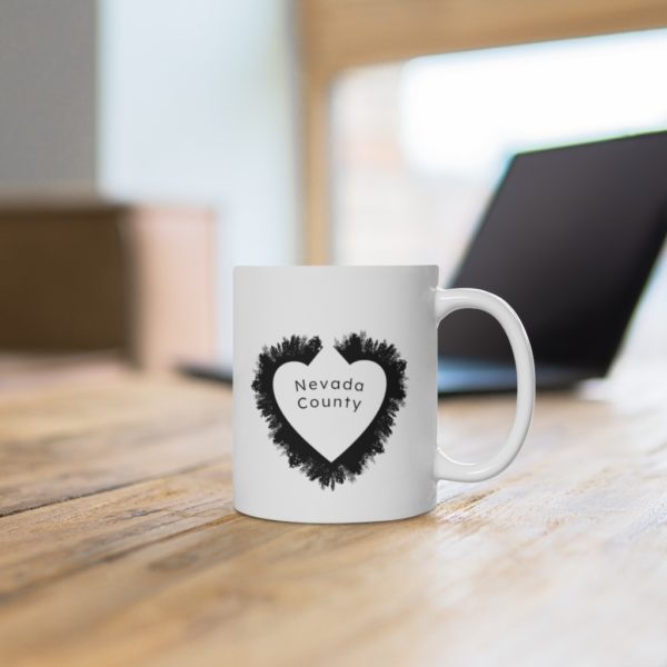 Heart NC White Ceramic Mug - Image 4