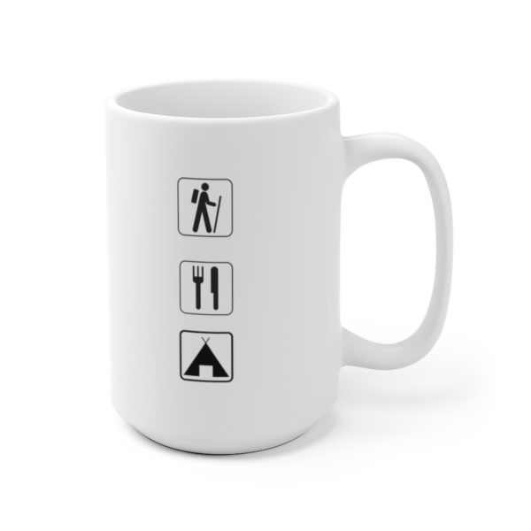 Hike Eat Camp White Ceramic Mug - Image 6