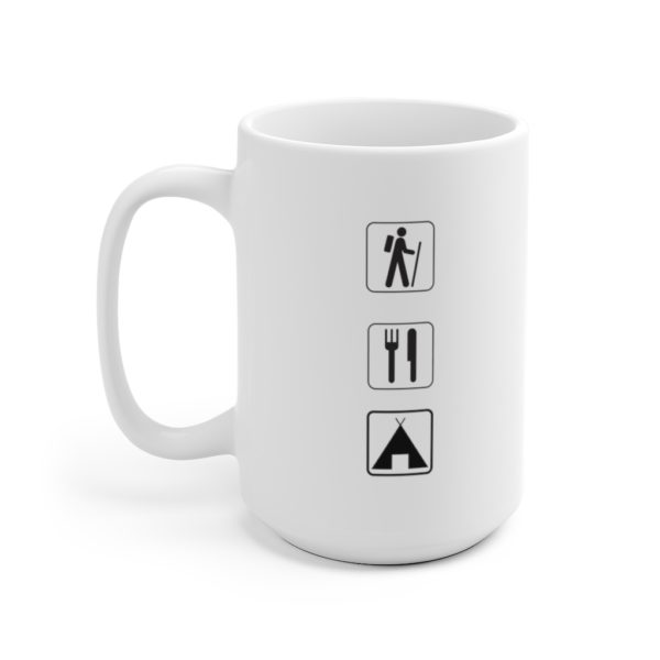 Hike Eat Camp White Ceramic Mug - Image 7
