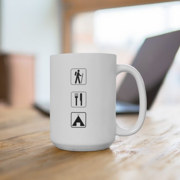 Hike Eat Camp White Ceramic Mug - Image 8